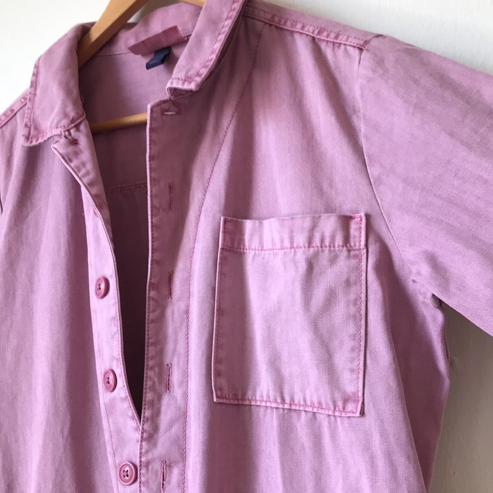 Universal Thread denim boiler jumpsuit pink lavender Cargo Utility 8 - Picture 7 of 16